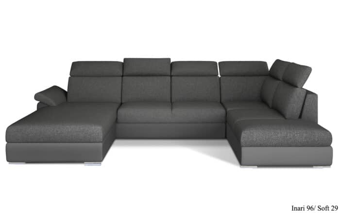 Colțar Formă U, Extensibil Erik, 330x210cm, Personalizabil - imagine 4