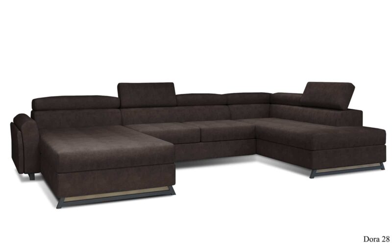 Colțar Formă U, Extensibil Joy, 370x190cm, Personalizabil - imagine 3