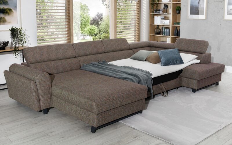Colțar Formă U, Extensibil Joy, 370x190cm, Personalizabil - imagine 13