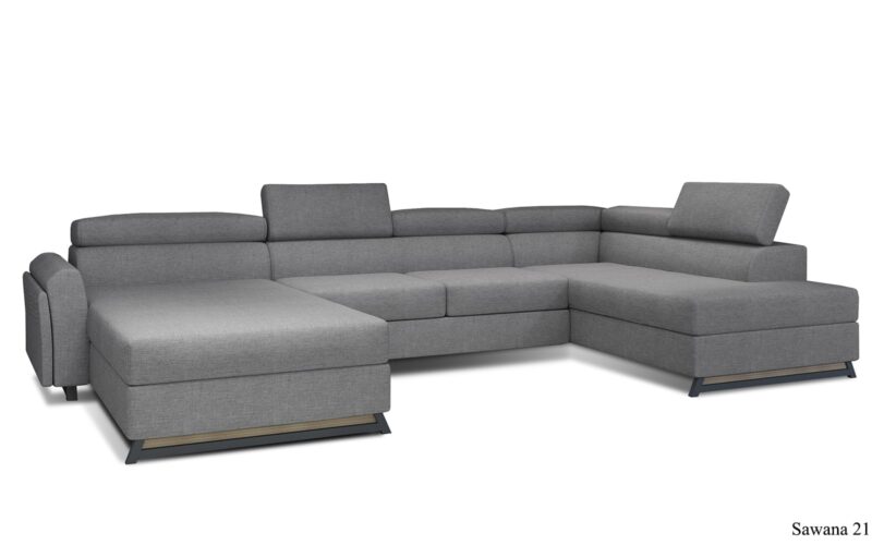 Colțar Formă U, Extensibil Joy, 370x190cm, Personalizabil - imagine 8