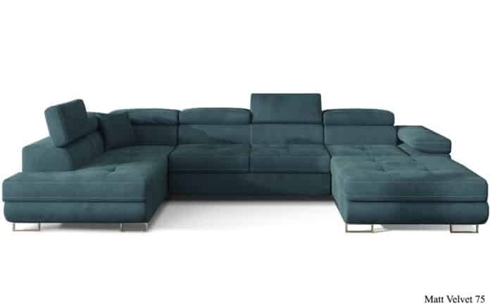 Colțar Formă U, Extensibil Roger, 345x202cm, Personalizabil - imagine 12