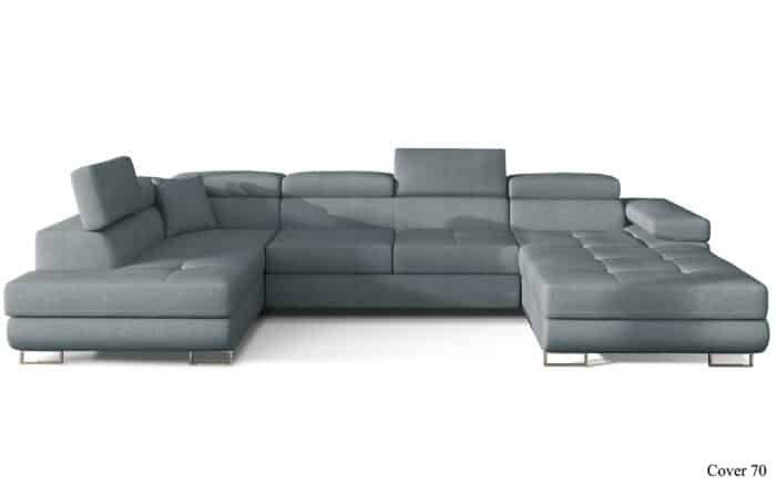 Colțar Formă U, Extensibil Roger, 345x202cm, Personalizabil - imagine 7