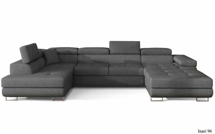 Colțar Formă U, Extensibil Roger, 345x202cm, Personalizabil - imagine 6