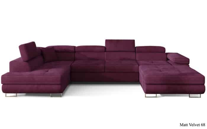 Colțar Formă U, Extensibil Roger, 345x202cm, Personalizabil - imagine 5