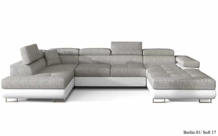 Colțar Formă U, Extensibil Roger, 345x202cm, Personalizabil - imagine 3