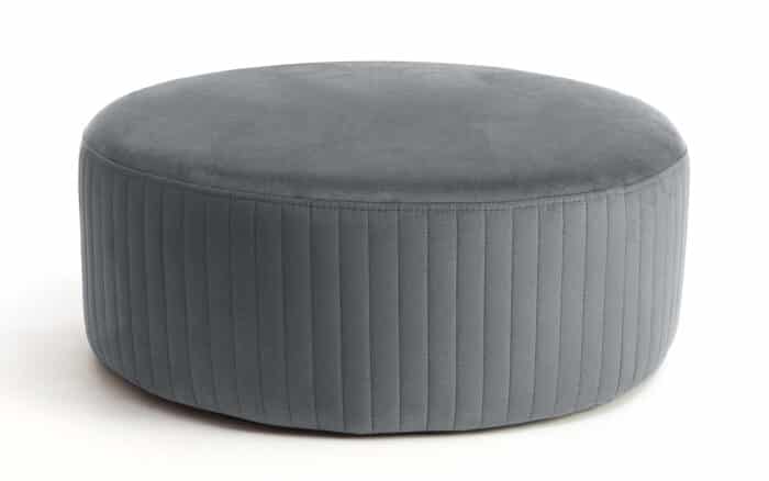 Taburet Rotund Diego, 27x73 cm, Gri
