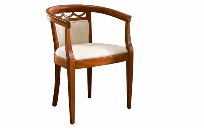 Scaun Bologna, Lemn Masiv, Nuc-Crem, 55 x 52 x 74 cm