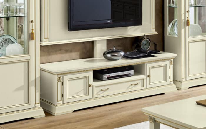 Set Living Victoria, 3 Piese, Crem Patinat - imagine 3