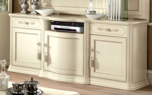 Set Living Caterina, Lemn Masiv, Crem - imagine 2