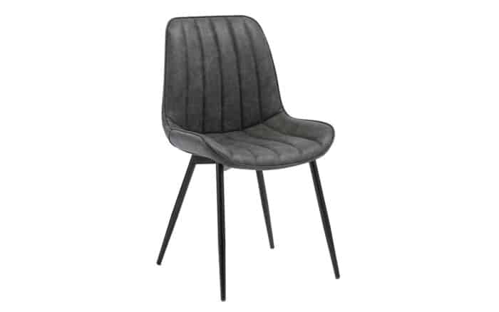 Scaun, Gri Inchis - Negru, 49 x 85 x 57 cm