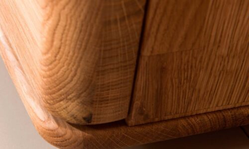 comoda siena, lemn masiv, stejar natur, 175x45x90 cm