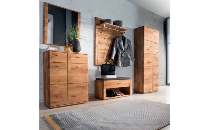 Oglinda Siena, Stejar Masiv, 79.1x70.8x3.8 cm - imagine 2