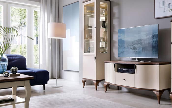 Set Living Leona, 3 Piese, Crem-Nuc - imagine 2