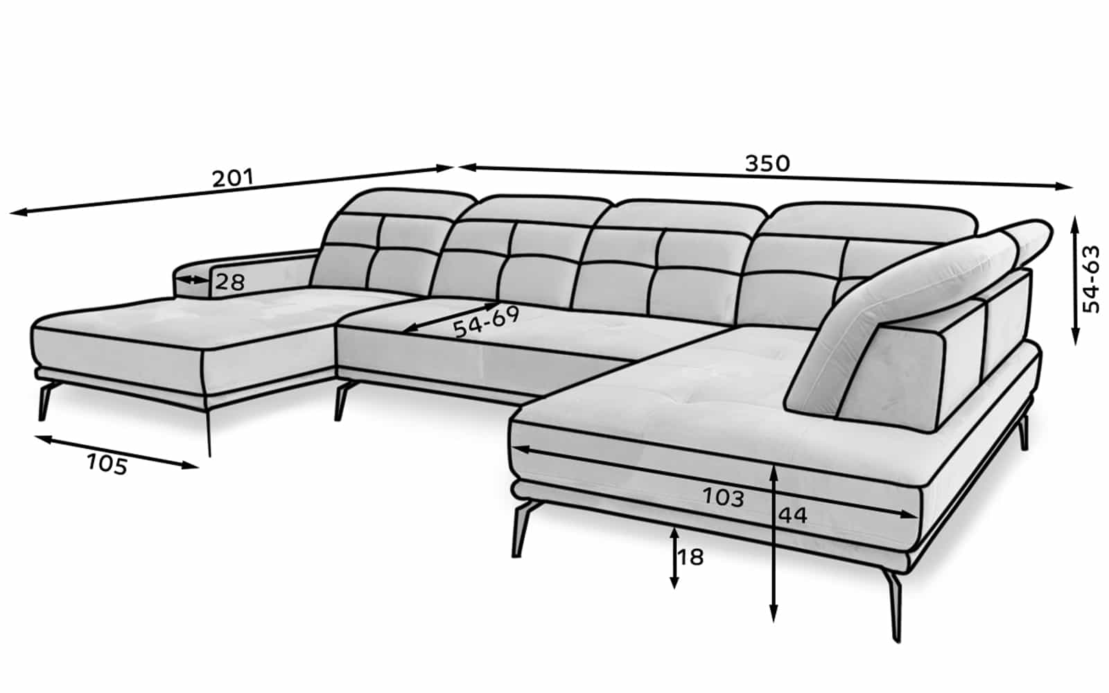 Coltar Bergamo Mobarta Culoare Personalizata 4