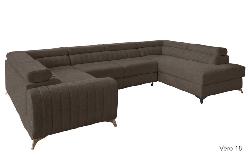 Colțar Formă U, Extensibil Fabian, 340x202cm, Personalizabil - imagine 7