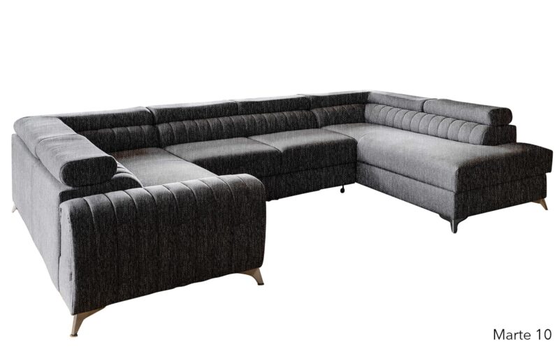 Colțar Formă U, Extensibil Fabian, 340x202cm, Personalizabil - imagine 5