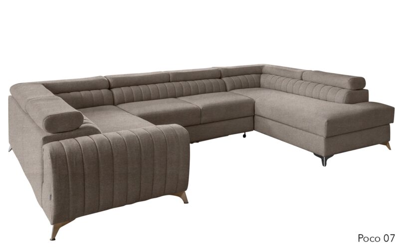 Colțar Formă U, Extensibil Fabian, 340x202cm, Personalizabil - imagine 4