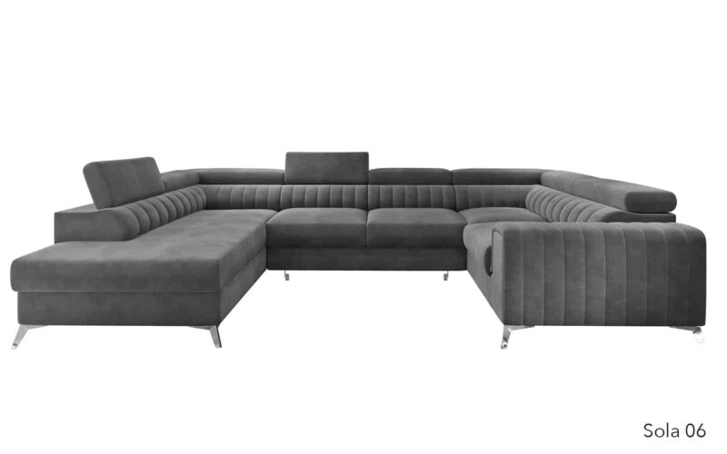 Colțar Formă U, Extensibil Fabian, 340x202cm, Personalizabil - imagine 3