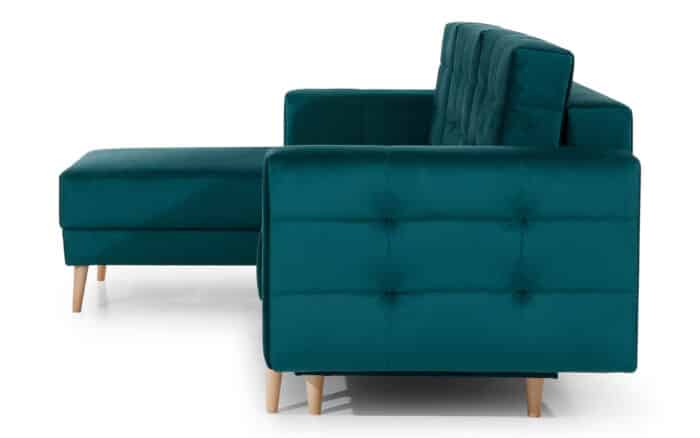 Colțar Extensibil Oslo, 250x162cm, Ladă Depozitare, Personalizabil - imagine 14