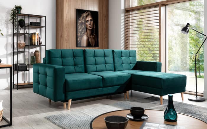 Colțar Extensibil Oslo, 250x162cm, Ladă Depozitare, Personalizabil - imagine 21