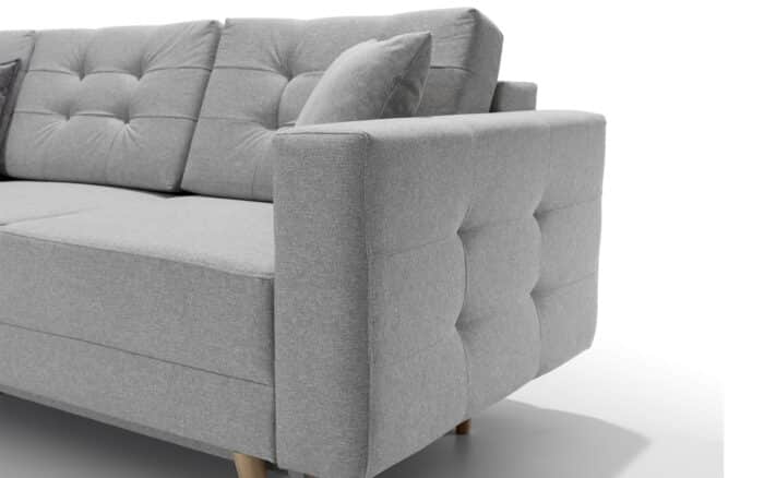 Colțar Extensibil Oslo, 250x162cm, Ladă Depozitare, Personalizabil - imagine 19