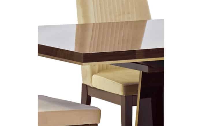 Masă Fixă / Extensibilă Devon, Nuc Lucios - imagine 5