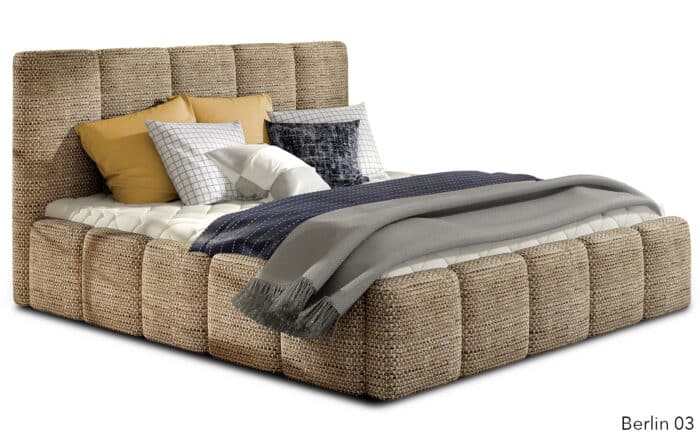 Pat Tapițat Erin, Fix / Ladă Depozitare, Personalizabil - imagine 4