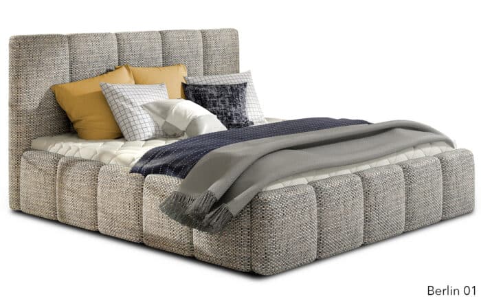 Pat Tapițat Erin, Fix / Ladă Depozitare, Personalizabil - imagine 2