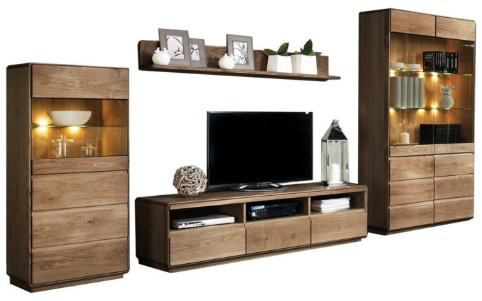 Set Living Serena, Stejar Masiv, 4 Piese