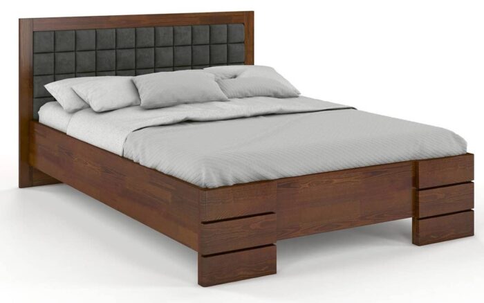 Pat Tapițat TerraCraft, Lemn Masiv, Personalizabil