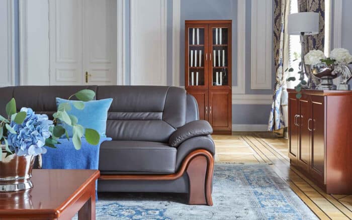 canapea de birou lemn masiv