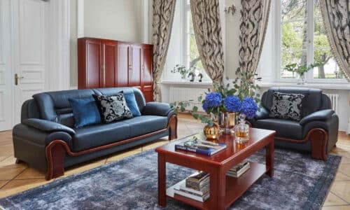 canapea de birou lemn masiv