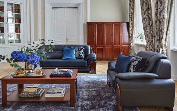 canapea de birou lemn masiv