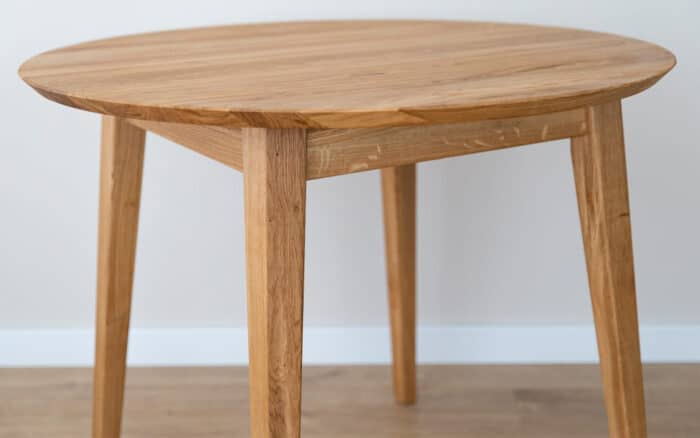 Masă Dining Oscar, Rotundă, Stejar Masiv - imagine 4