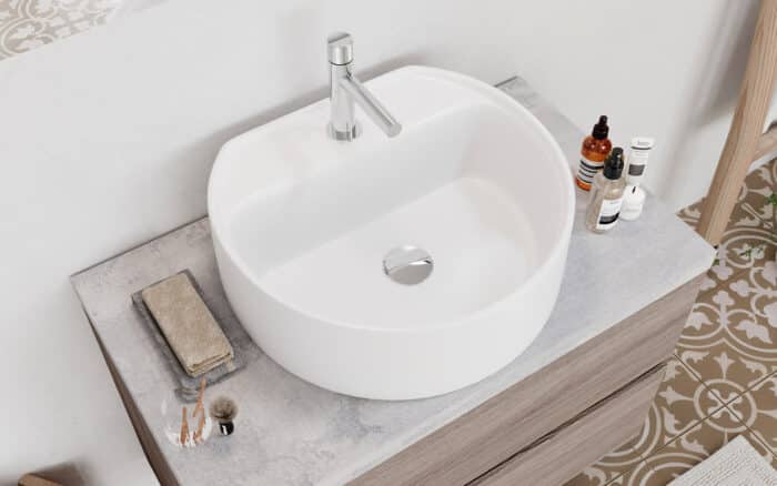 Set Mobilier Baie Carter,Alb Lucios - imagine 2