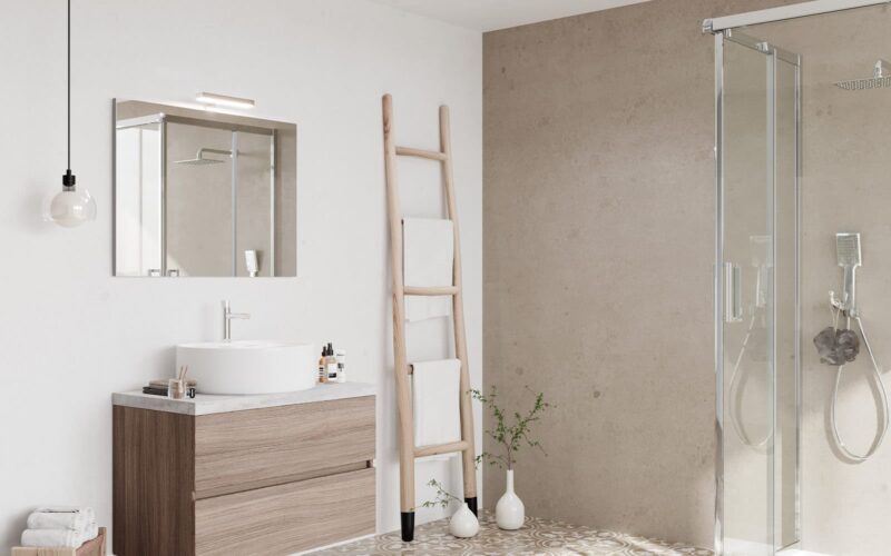 Set Mobilier Baie Carter,Alb Lucios - imagine 3