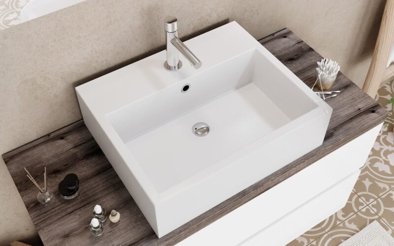 Set Mobilier Baie Carter,Alb Lucios - imagine 6