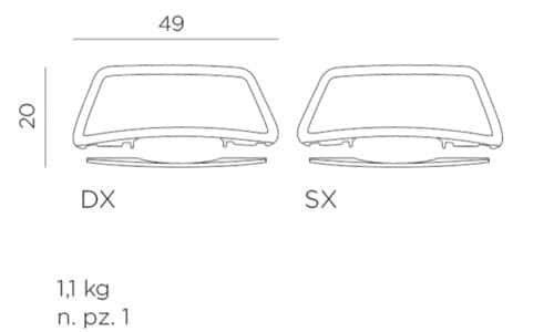 Cotiera pentru Sezlong