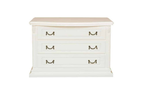 Comoda 3 sertare Bernhard, 118x55x78,5 cm, Lemn Masiv - imagine 3