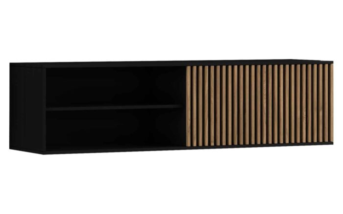 Comodă TV Suspendată Sia, 150x40x40cm, Negru