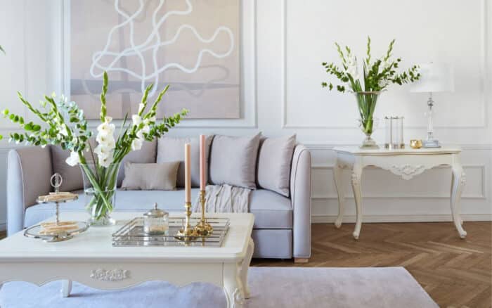 Consola Paris, 120x50x78cm, Alb - imagine 5