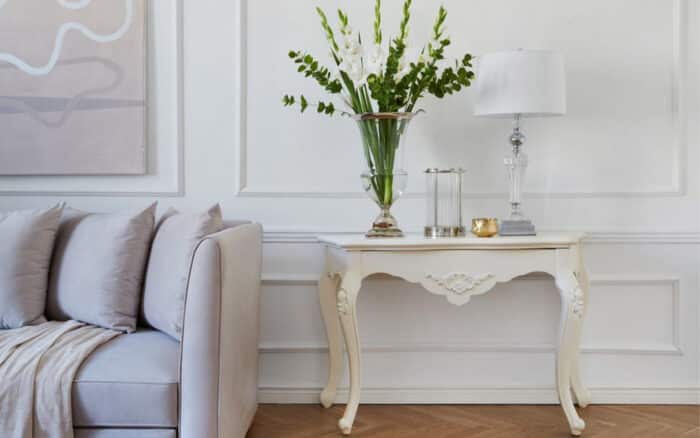 Consola Paris, 120x50x78cm, Alb - imagine 7
