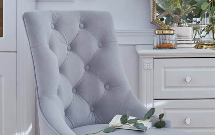 Scaun Dining Paris, 56x65x98cm, Blue/Beige - imagine 5