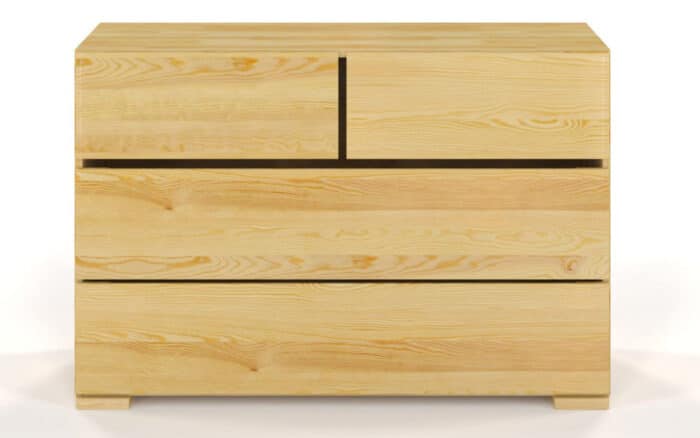 Comodă TerraCraft, Lemn Masiv Pin, 2+2 Sertare, 120x45x81cm - imagine 6