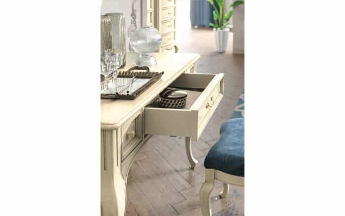 Taburet Ambra, Lemn Masiv, Crem, 57x42x52cm - imagine 11