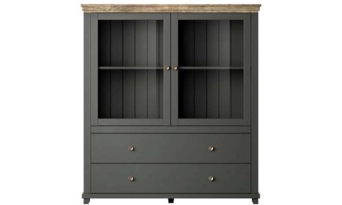 bufet Înalt jardon, 126x42x138cm, alb (copiază)