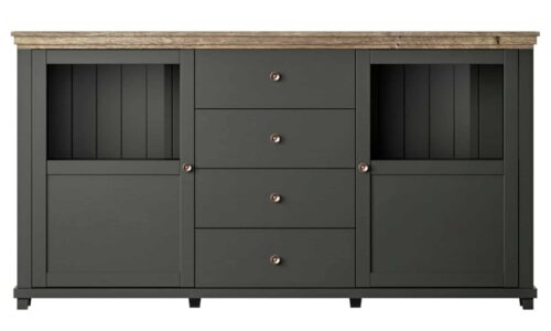 bufet jardon, 181x42x93cm, grafit