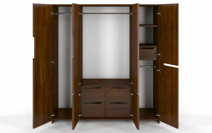 dulap terracraft, lemn masiv, 128x60x180