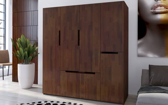 dulap terracraft, lemn masiv, 128x60x180