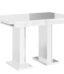 masă dining extensibilă illumina crest, 120/160x80 cm, negru (copiază)